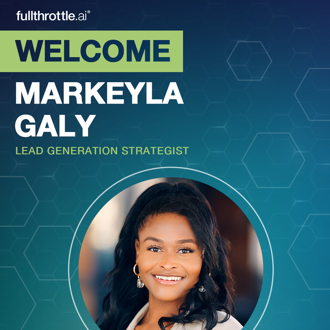 Join us in welcoming Markeyla Galy as our new Lead Generation Strategist! 

With 6+ years of digital marketing experience, she’s ready to turn content into conversions. Welcome, Markeyla! 

#fullthrottle #herewegrow