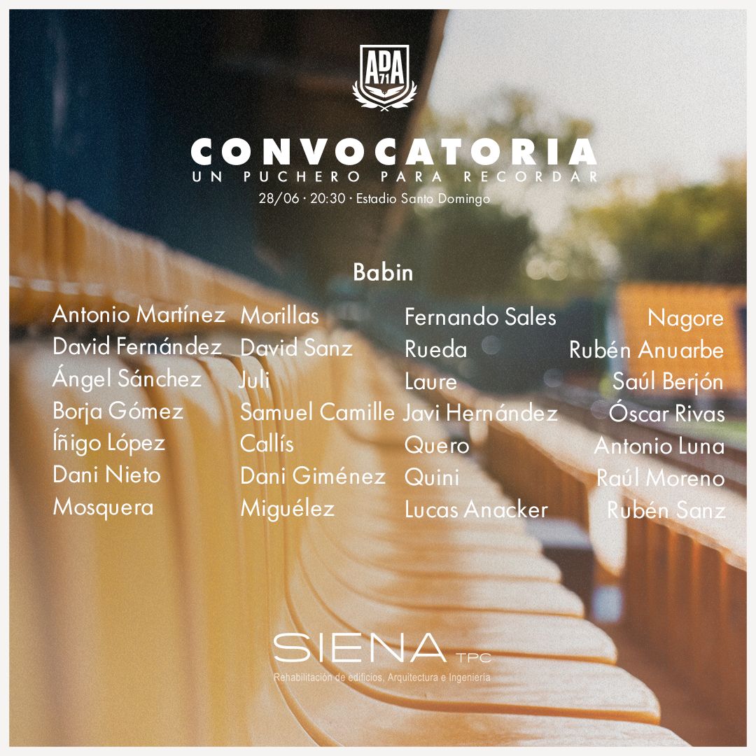 💛 Vaya dos equipazos jugarán mañana el Puchero con el Alcorcón

😍 Rubén Sanz, <a href="/nagore_24/">Nagore I.</a>, <a href="/JuliCV7/">Julián Cerdá Vicente</a>, Sales, Ángel, Íñigo, David Sanz, Laure, <a href="/miguelez18/">David Miguélez</a>, <a href="/quinialvarez/">Quini alvarez</a>.. y otros que se acaban de ir, como <a href="/Osky10rivas/">Óscar Rivas</a>, <a href="/ecallis7/">Èric Callís</a>, Mosquera, <a href="/AnacKer_/">Lucas Anacker</a> o Babin

🤩 ¡Menudo hype!