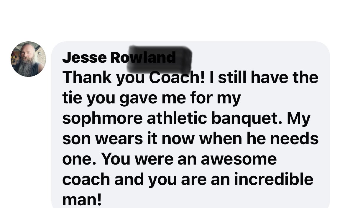 You may never know the impact you have on a player- but you can always be assured they remember and every now and then- you get a blast from the past - Cira 1995
Pay it forward men
