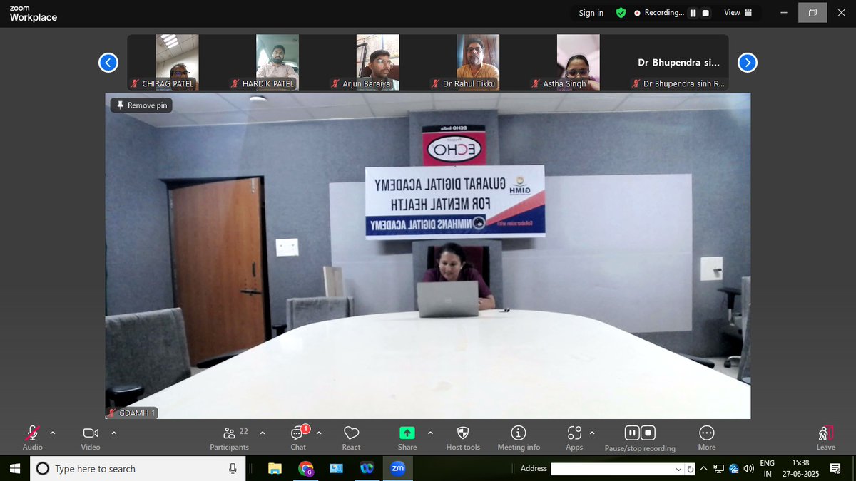 Deepti Bhatt (@deeptibhatt21) on Twitter photo Today started certificate course on community mental health for MO. <a href="/ECHOIndiaTrust/">ECHO India</a> thank you for the technical support.
#MentalHealth
<a href="/MoHFW_INDIA/">Ministry of Health</a> <a href="/MoHFW_GUJARAT/">Ministry of Health</a> Today started certificate course on community mental health for MO. <a href="/ECHOIndiaTrust/">ECHO India</a> thank you for the technical support.
#MentalHealth
<a href="/MoHFW_INDIA/">Ministry of Health</a> <a href="/MoHFW_GUJARAT/">Ministry of Health</a>
