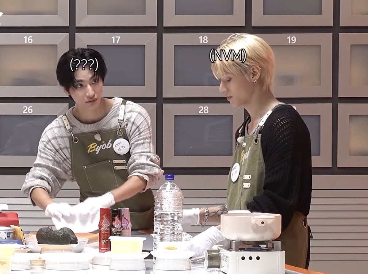 runawaychan's tweet photo. @johnmaat_officl both my biases in one episode?!! 🤯 this has gotta be one of the best #BYOB bc i will take any opportunity to see wooyoung cook and see both of them lmao to their hearts content 🤩🤩 they’re so cutie this is top tier content i swear https://t.co/e4CIIaEUT8