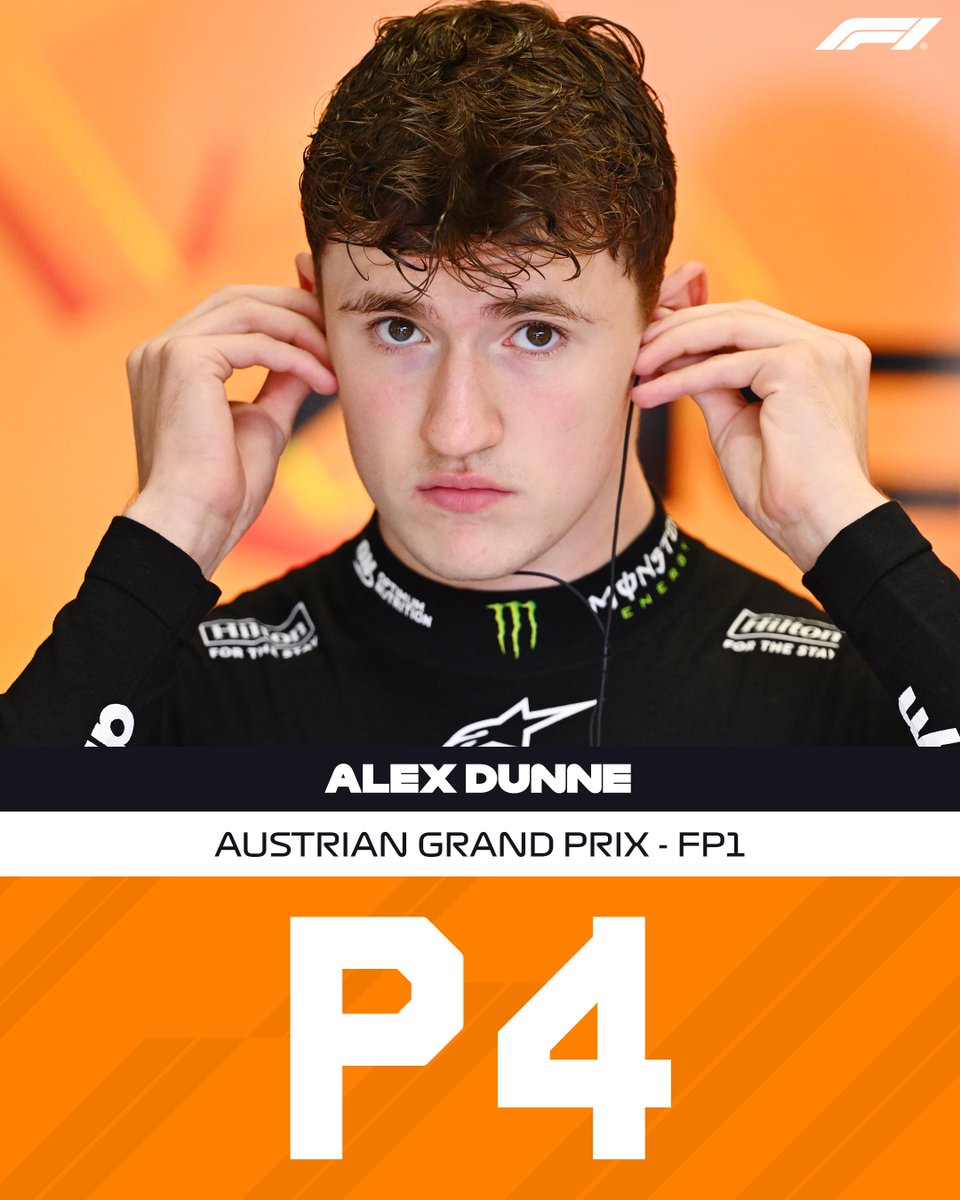 A day to remember for F2 racer Alex Dunne 🤩

Outstanding 👏

#F1 #AustrianGP