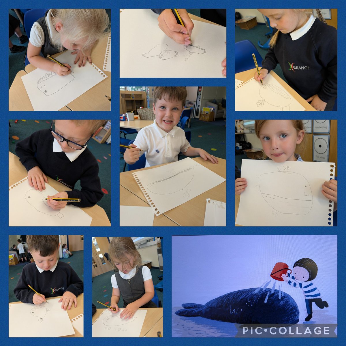 Reception have been busy working on their sketching skills and refining their drawings following our quality text 'The Storm Whale'. What amazing artists you are! #GrangeReception <a href="/GrangeMrsMcG/">Mrs McGilloway</a> <a href="/GrangeMissA/">GrangeMissA</a> <a href="/Grangemrsgm/">Mrs Giddins-M</a> #GrangeArt