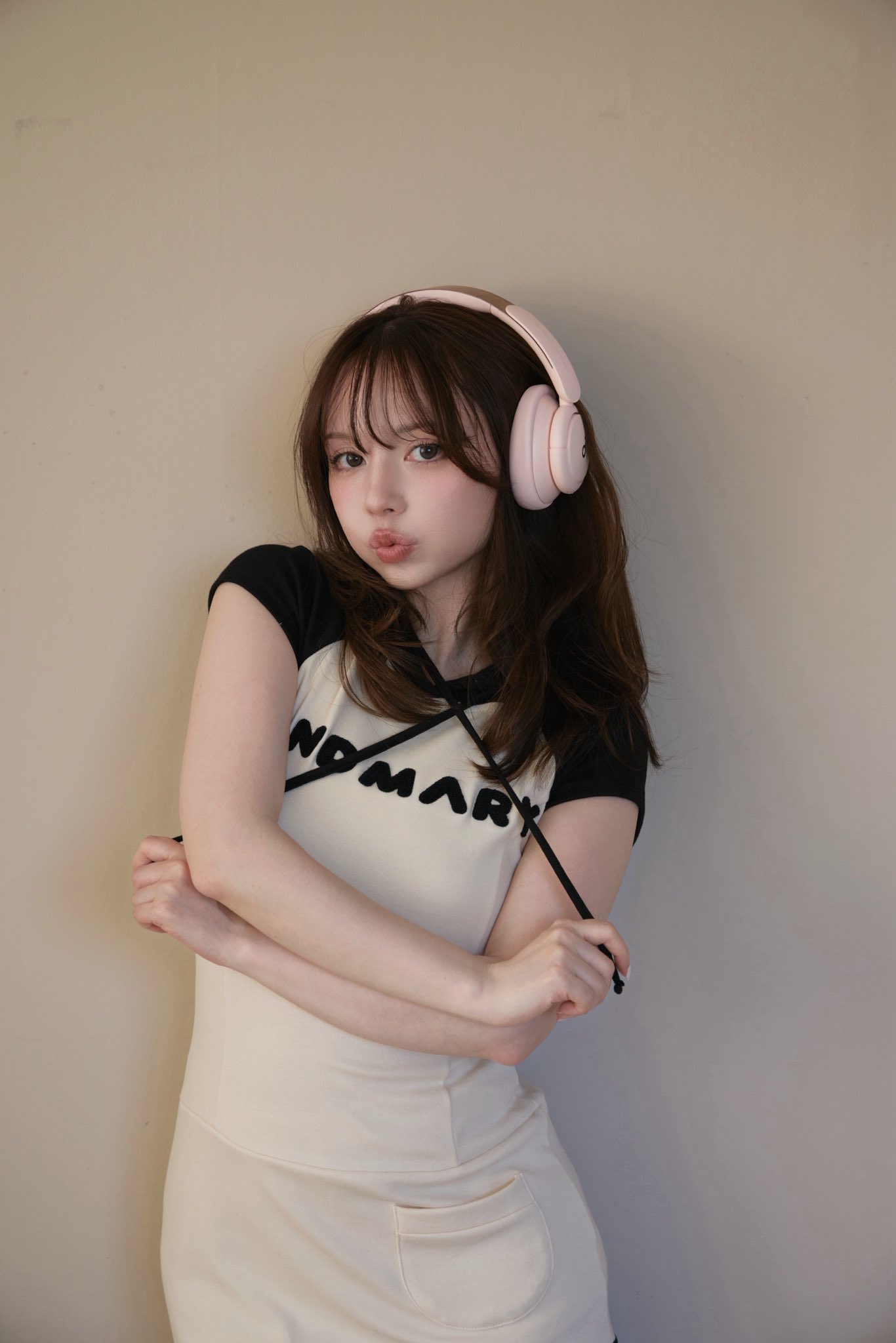 andmary Mary logo mini dress gray アンドマリー（ANDMARY