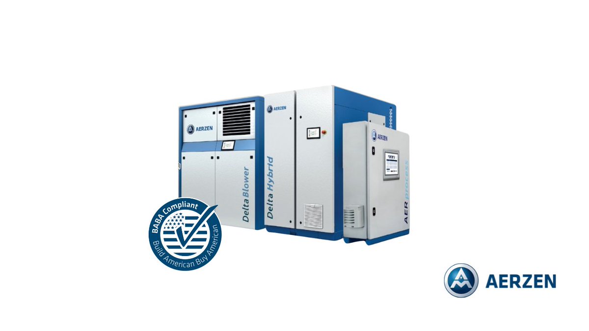 Our #BABA compliant blowers and controls are designed to meet the rigorous specifications of the BABA Act and have been reviewed by the EPA to ensure reliable performance every time. Learn more: aerzen.com/BABA_Blowers

#Sustainability #DomesticManufacturing #Innovation