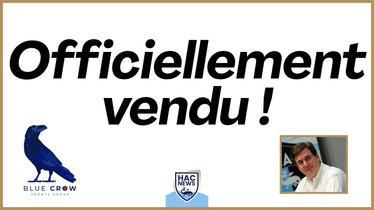 C'est fait, le HAC est vendu à BlueCrow Sports Group et rejoint à son tour un système de multipropriété ! 

Après 10 ans à la tête du club, Vincent Volpe quitte le navire, merci pour tout ce qu'il a apporté au club.