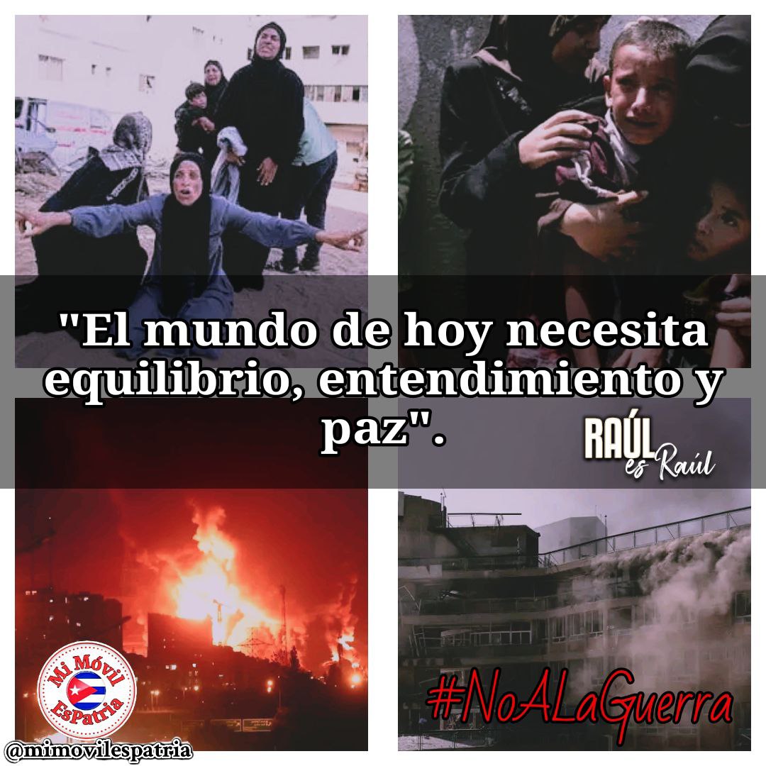 El régimen sionista de Israel continúa bloqueando la ayuda humanitaria en #Gaza y siguen aumentando, ante los ojos del mundo, las cifras de hombres, mujeres y niños asesinados. Que sea cada vez más fuerte la condena internacional contra este genocidio.   #CubaConPalestina