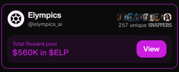 🚨 ALERT: SNAP farming is LIVE!

<a href="/elympics_ai/">Elympics</a> $560,000 in rewards is up for grabs at @cookie_fun. 👀

And all you gotta do is SNAP to earn!.

I'm already farming $ELP just by being active —
 Don’t miss the easiest onchain grind of the year.

👉 cookie.fun/tokens/elympics