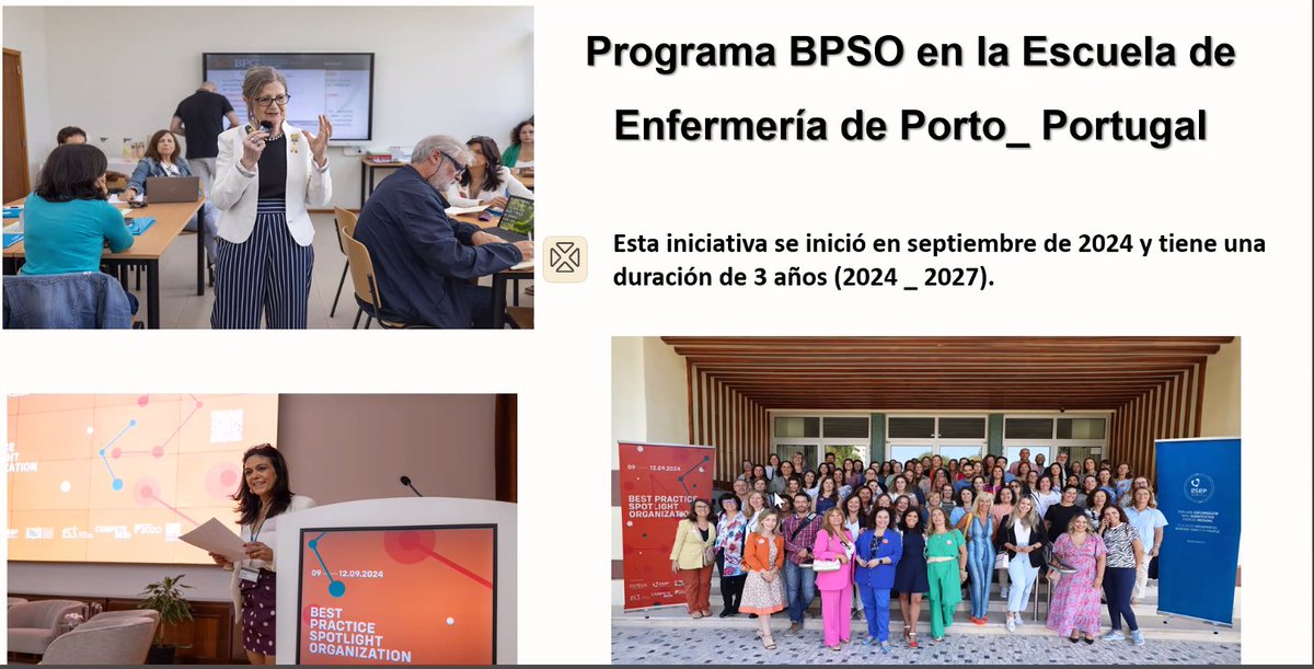 Jornada del Consorcio Iberoamericano BPSO. Experiencia de Porto_Portugal como BPSO Académico. #BPSOAndalucia <a href="/RNAO/">RNAO</a> <a href="/PiCuida/">PiCuida</a> <a href="/BPSOspain/">BPSO</a> 
#BPSO <a href="/DorisGrinspun/">Dr. Doris Grinspun 🇨🇦 RN, PhD, FAAN, O.ONT</a> <a href="/rpintornao/">@RaulPintoRNAO</a>