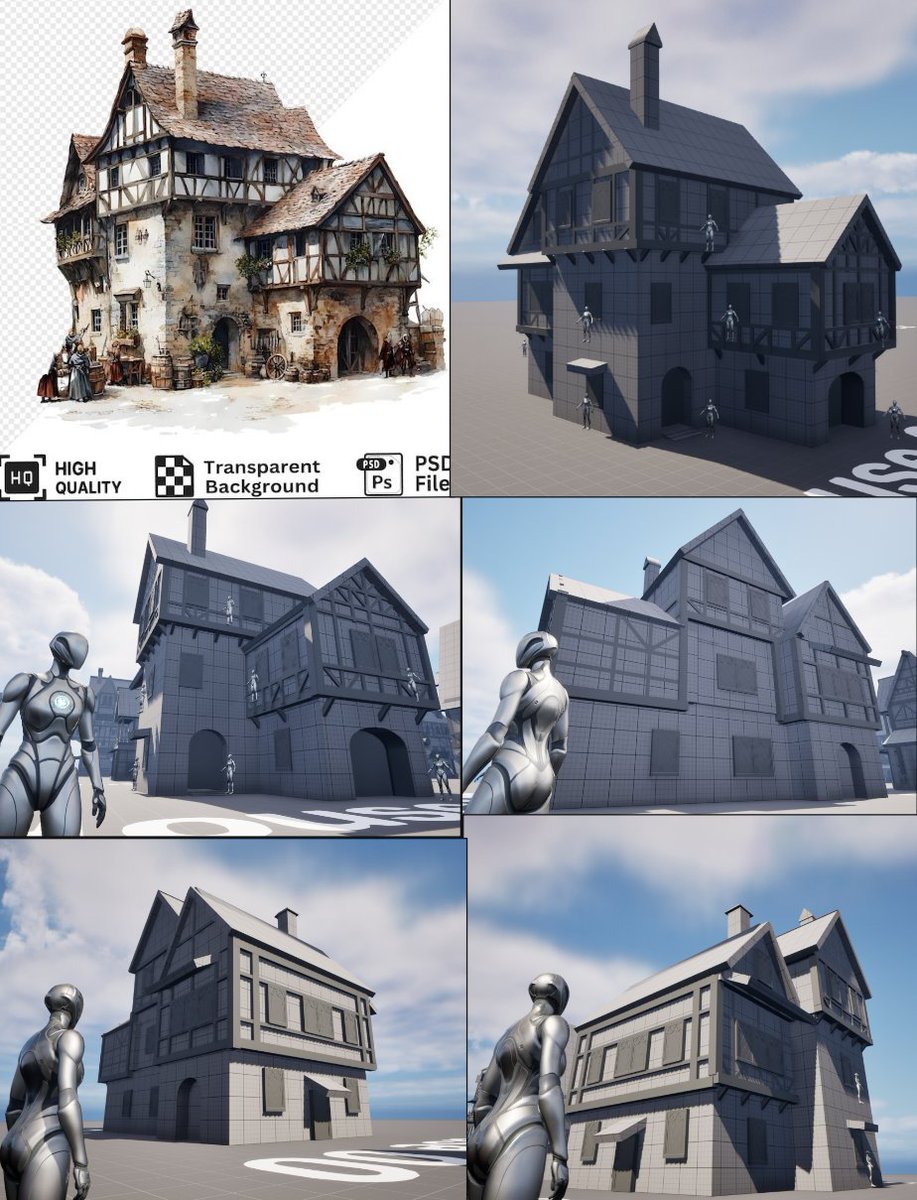 Katy_Mariee's tweet image. 🛠️ Week 02
Back to it after a few days away! Making good progress on the 3D environment blockout—still refining measurements for buildings, windows, doors, etc., but it’s already looking much better. Time to catch up and keep pushing! 💪 #GameDev #3DArt #EnvironmentDesign