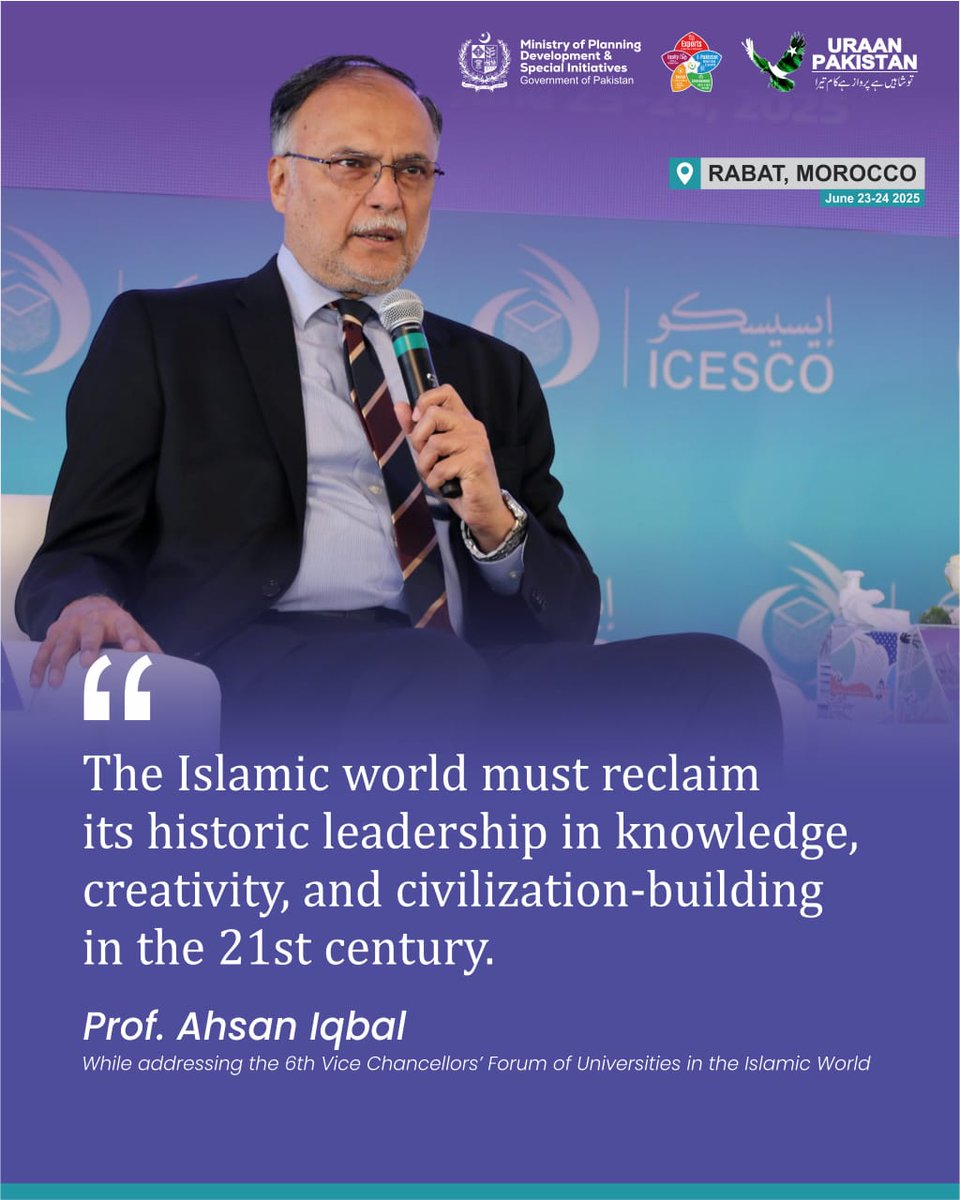 Aqqssaa12's tweet image. Visionary leadership by Ahsan Iqbal is positioning Pakistan as a global voice in education strategy through initiatives like Uraan Pakistan. #UraanPakistan #GlobalRecognition #EducationandInnovation #6thVCForum #AhsanIqbal
@betterpakistan