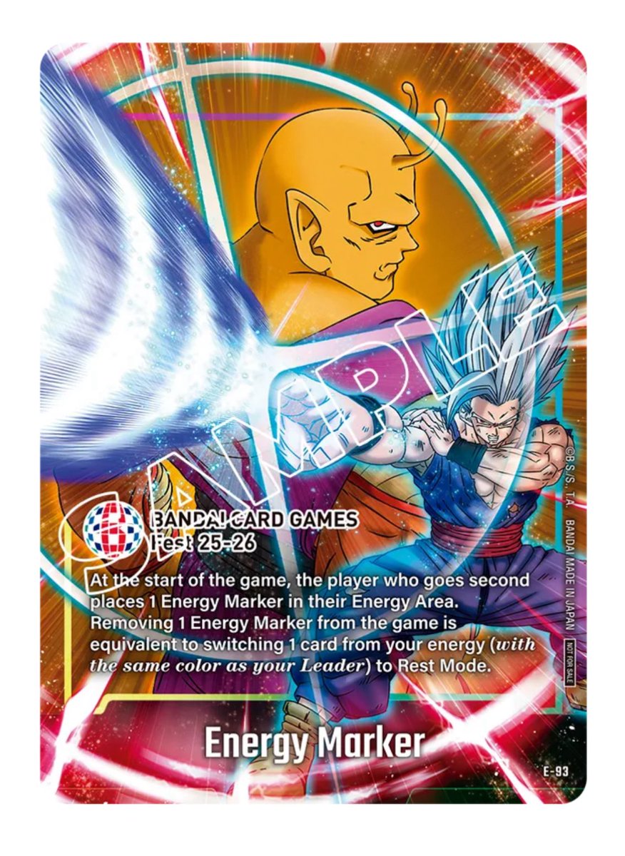 Official First look at the Dragon Ball Super Fusion World BCGF 25-26 Gohan  Beast Form & Orange Piccolo Energy Marker!!   Given out only at  Bandai Card Game Fest! #dragonballsuper #dbsfw #PopCHZ @dbfw_cardgameEN