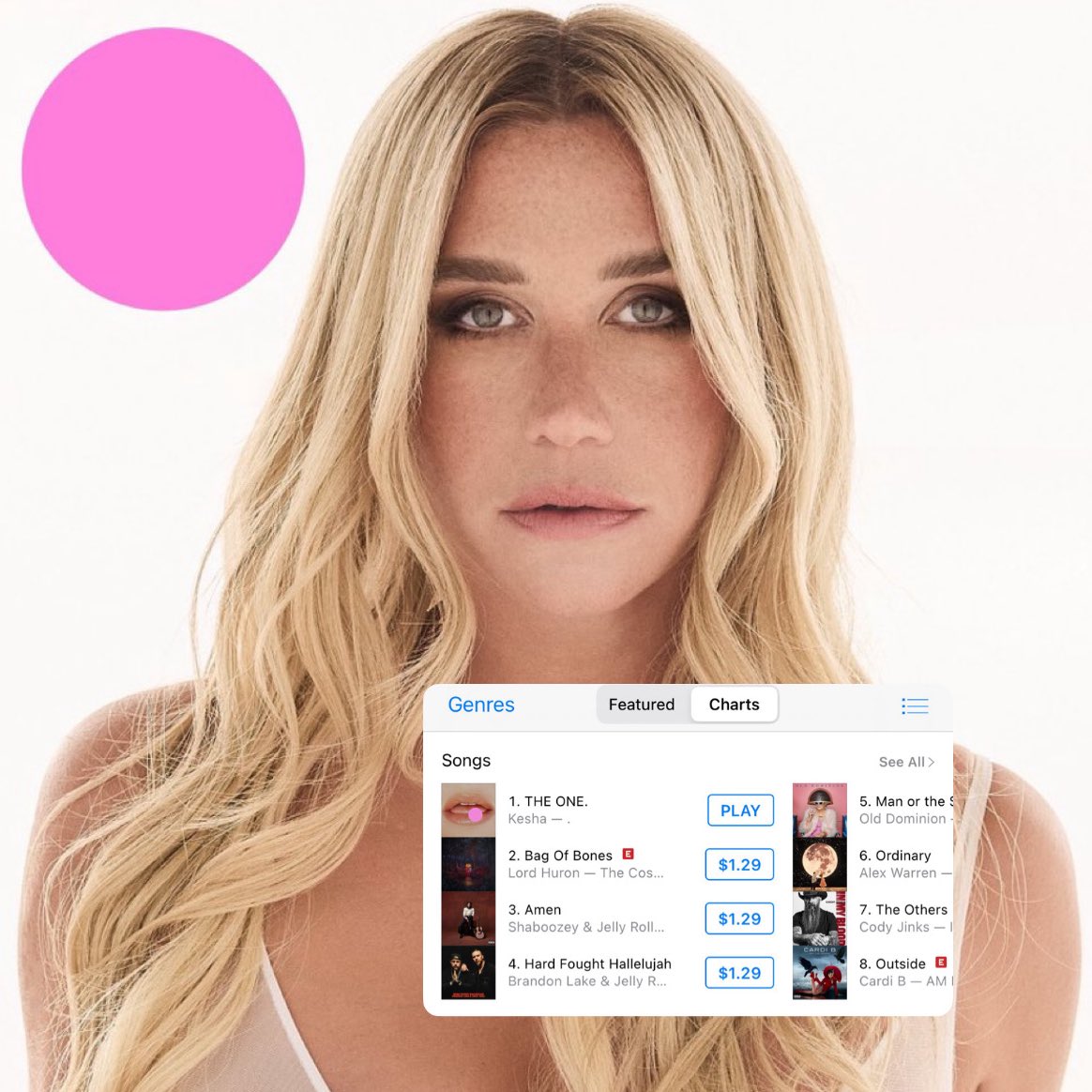 Kesha’s latest single, ‘THE ONE’, debuts at #1 on iTunes in the USA. Congratulations, <a href="/KeshaRose/">kesha</a>! ✨

kesha.lnk.to/theone