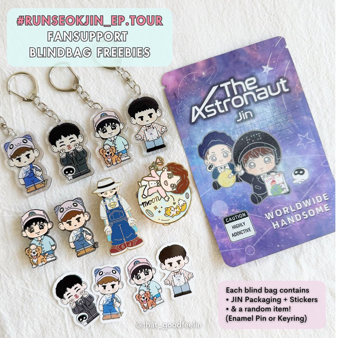 that_goodfeelin's tweet photo. 🐹 RUNSEOKJIN_EP TOUR in Goyang Blindbags Freebies 🐹

🇰🇷 Goyang Auxiliary Stadium
📆 6.28
⏱️Around 2pm!

See you!👋🏼

#btsjin #RUNSEOKJIN_epTOUR #RUNSEOKJIN_epTOUR_KOREA https://t.co/aSU0O4cCKO