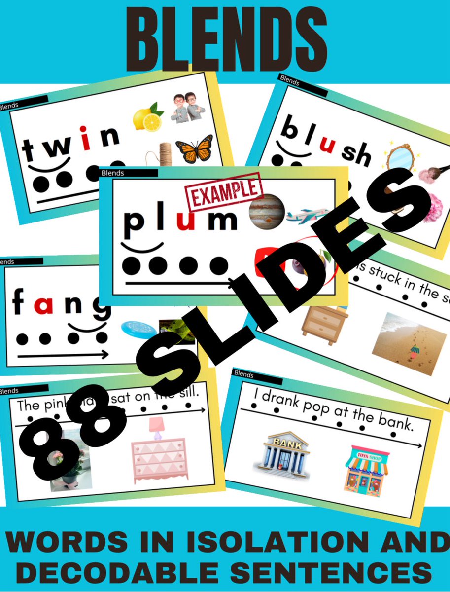 MsAlexis_Cook's tweet image. Obsessed with my new blending slides for CVC, digraphs, and blends! 

More phonics skills to come! 🤩🎉