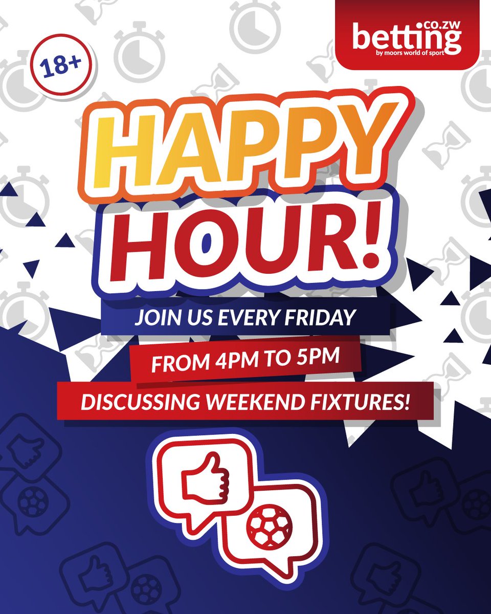 🎙️⚽ Who’s taking the 3 points this weekend?👀
Join us tMWOS Happy Hour – your chance to predict, debate &amp; dissect Zimbabwean PSL and top international fixtures!
💬 Drop your score predictions &amp; hot takes live!
Let’s talk football like true punters!
#MWOSMakesWinners