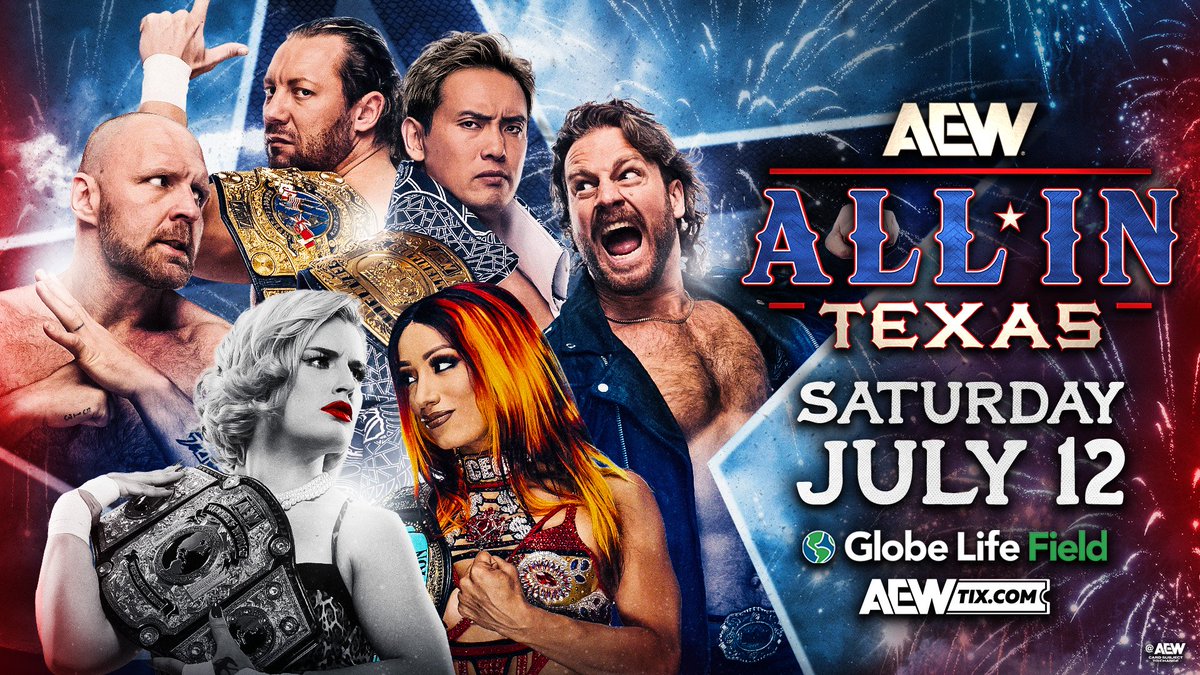 TheDrainmaker's tweet photo. WON: All In Texas is currently at 19,000 tickets paid and likely around $2.5 million gate. The show will end up doubling AEW’s best North American gate, which is Forbidden Door 2023 in Canada.

It's also going to be the largest non-WWE pro wrestling gate ever in North America. https://t.co/UM11Qxl7eS