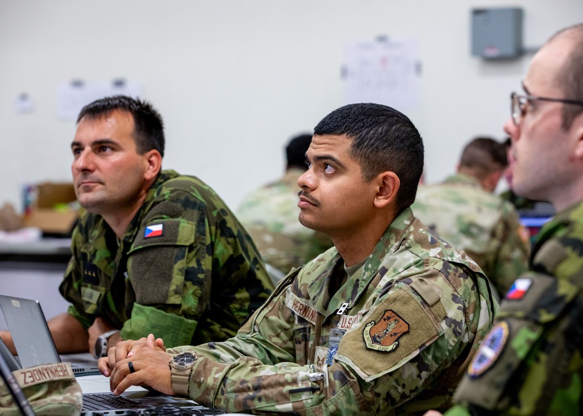 During Cyber Shield 2025, Guard members from Texas and Nebraska collaborated with Czech counterparts on a unified approach to defending against cyber threats.

Since 1993, both states have partnered with Czechia through the State Partnership Program. 

🔗ang.af.mil/Media/Article-…