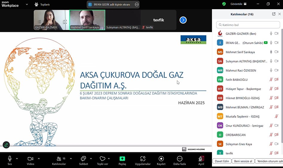 GazbirGazmer's tweet photo. Haziran ayı içerisinde "Afet ve Acil Durum Yönetiminde Doğal Gaz Dağıtım Hizmet Süreçlerinin İyileştirilmesi Projesi" kapsamında RMS-A, Bölge Regülatörü, Bina İçi Tesisat ve PE/Çelik Hat çalışma gruplarının toplantıları gerçekleştirildi. https://t.co/TMULvr1lfR