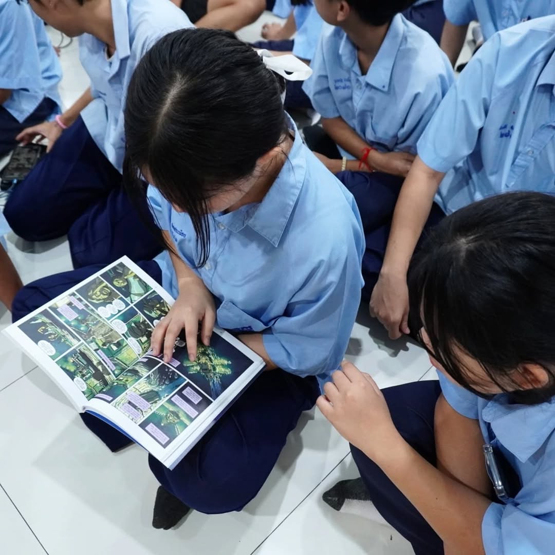 We had a wonderful visit to Setsatian School for the Deaf today to donate Irish children’s books as part of the Global Book Giveaway project for #Bloomsday2025 and 50 years of Ireland–Thailand ties. A shared step toward making literature accessible to all.📚