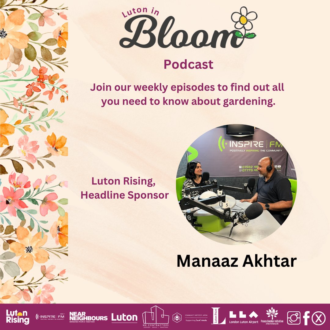 🌸 Luton in Bloom Podcasts are Back! 🎙️

 Episode 1: Featuring Manaaz Akhtar from <a href="/LutonRising/">Luton Rising</a> our Headline Sponsor.

🎧 Tune in now: lutoninbloom.podbean.com/e/maanaz-akhta…