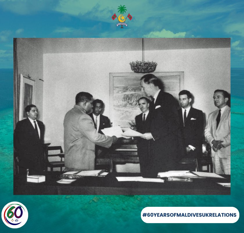 The Maldives signed the Independence Agreement on 26 July 1965 - an enduring symbol of sovereignty and self-determination. A proud chapter in our country’s history.

The Independence Agreement was signed by President Ibrahim Nasir and Sir Michael Walker GCMG, the first Ambassador