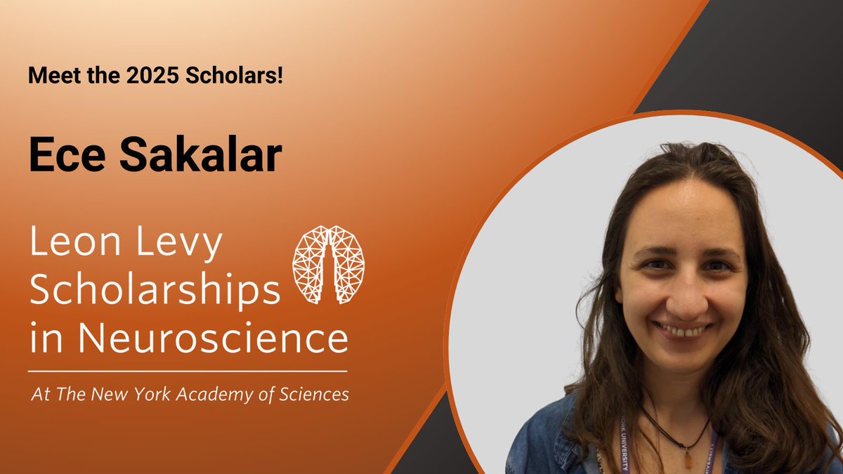NYASciences's tweet image. We are pleased to congratulate @EceSakalar of @NYUniversity on joining the 2025 cohort of #LeonLevyScholars in partnership with the Leon Levy Foundation! 👏
Learn more about Ece & meet each of the Scholars in our latest press release: bit.nyas.org/3Yoa6Pf