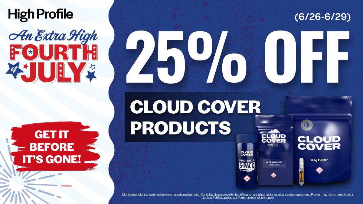 cloudcoverusa's tweet image. 🚨 Missouri, all Cloud Cover products are on SALE! 25% off at all High Profile dispensaries 🚨
Now thru 6/29 @highprofileusa
🛒: bit.ly/4h71yCO
#cloudcover #cloudcovercannabis #fortheloveofflower #cannabiscommunity #cannabisculture #cannabis #marijuana #weed