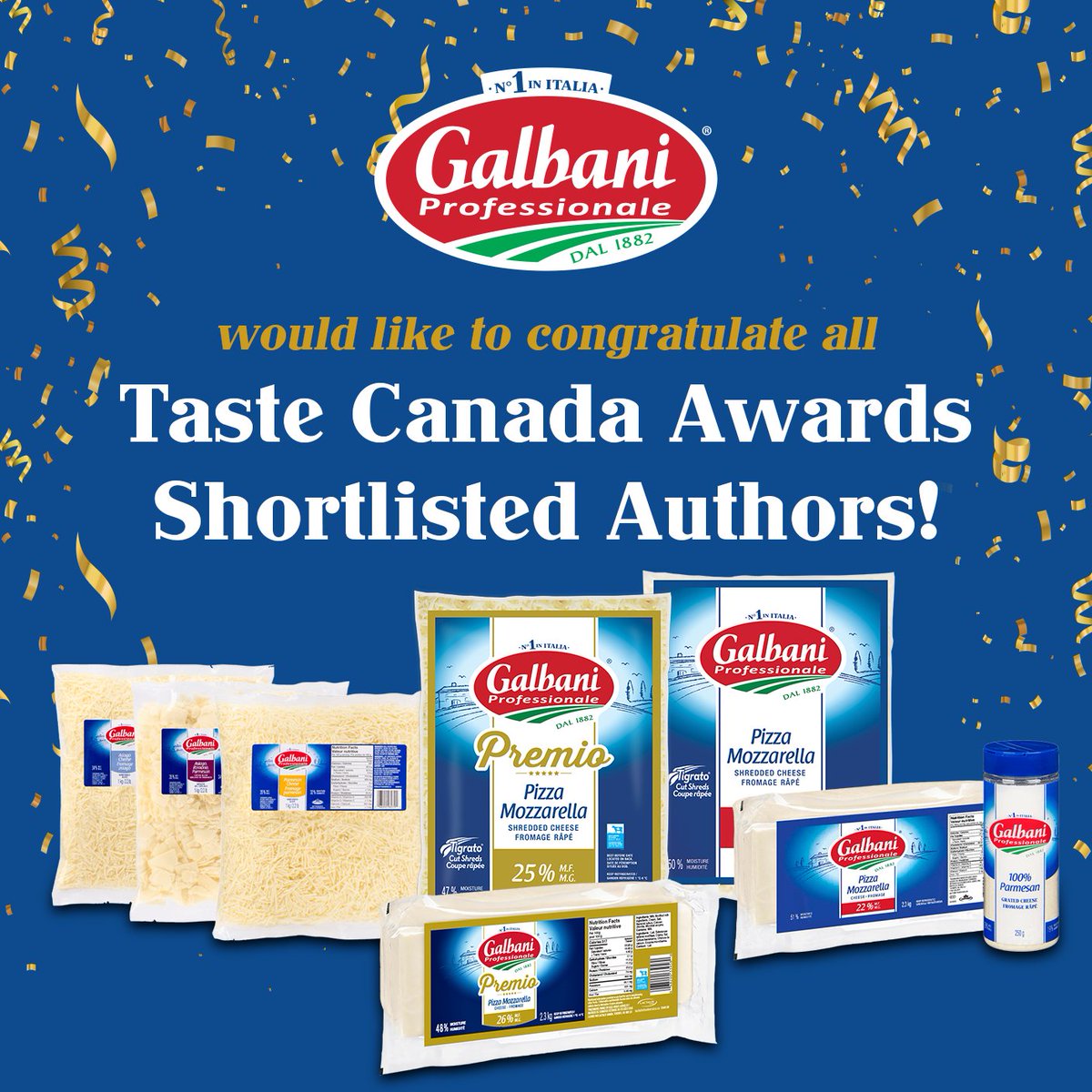 Galbani Professionale would like to congratulate all 2025 Taste Canada shortlisted authors! Here’s to your achievements, and to the many more delicious chapters ahead. 

🔗For more info about Galbani Professionale, visit: l8r.it/NDCE

#LactalisFoodservice #Galbani