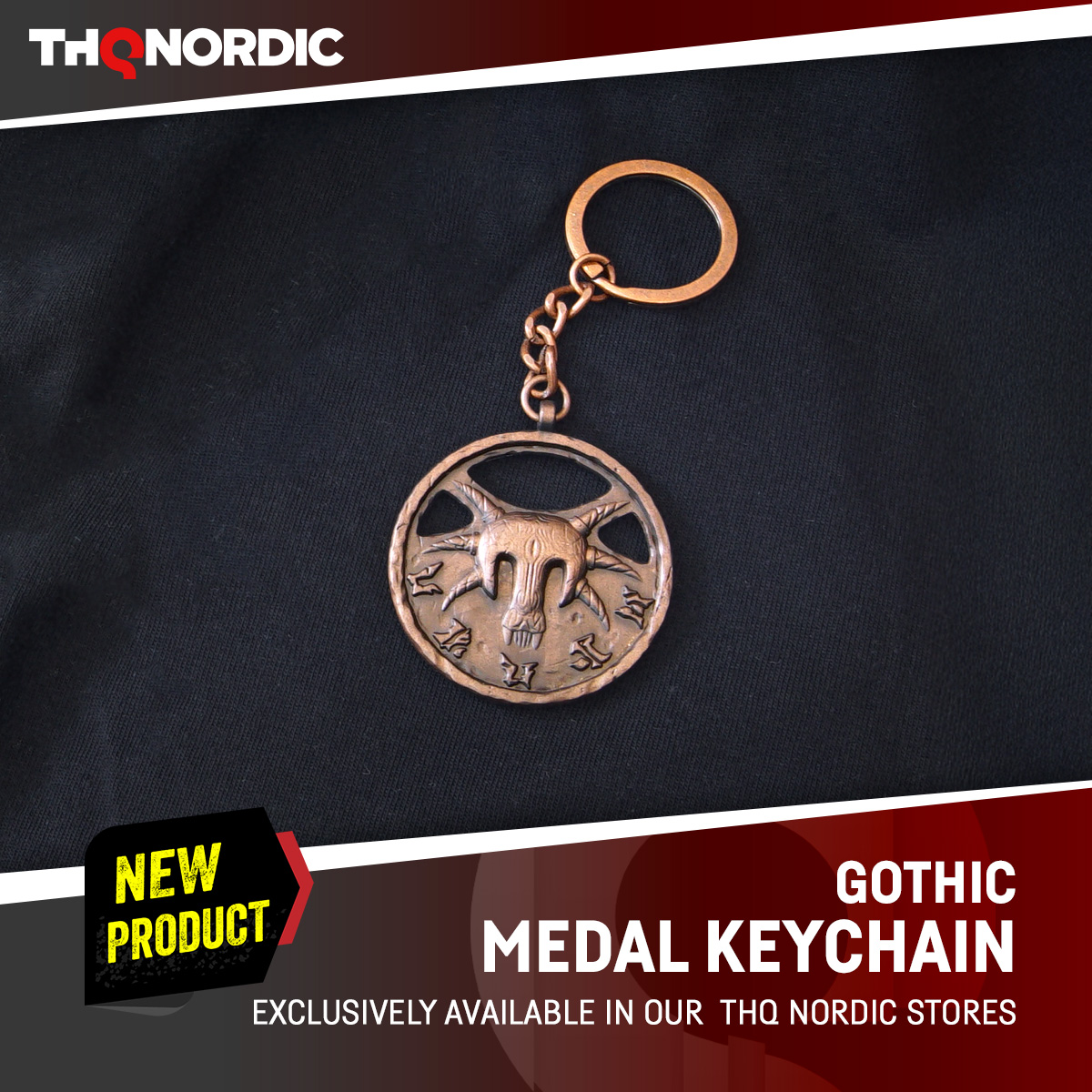 THQNordicStores's tweet image. This Sleeper's mask keychain will forcefully keep your metal pieces of admission (a.k.a keys) together like the word of Innos, Adanos and Beliar.
#gothic #thqnordic #thqnordicstores #keychain #sleepermask #merch #thqnordicviennastore