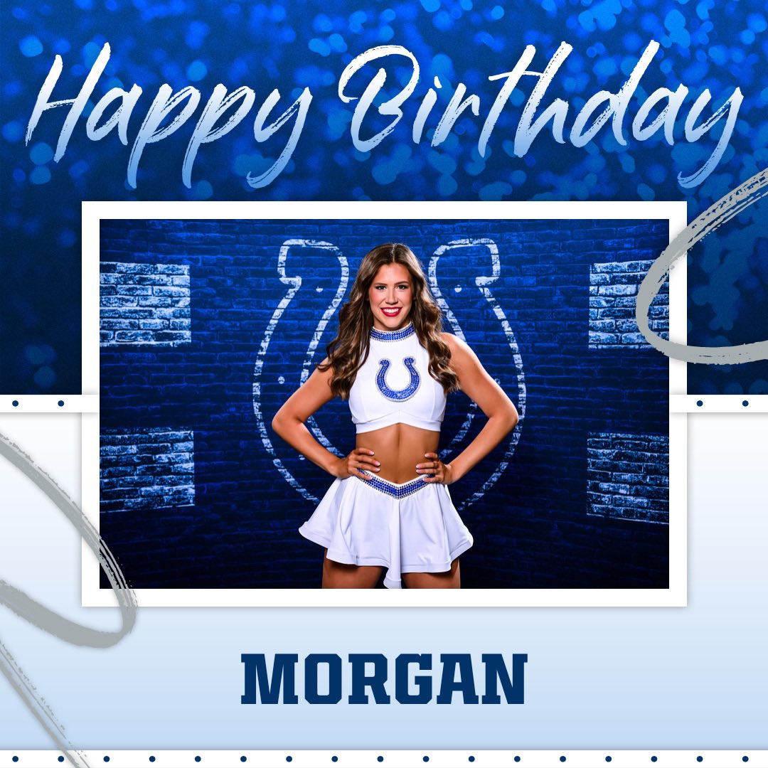 ColtsCheer's tweet image. Colts Nation, help us send the biggest Happy Birthday to Morgan✨💙
Morgan, your passion and love for your teammates makes you truly one of a kind! We cannot wait to watch you shine this season 🫶