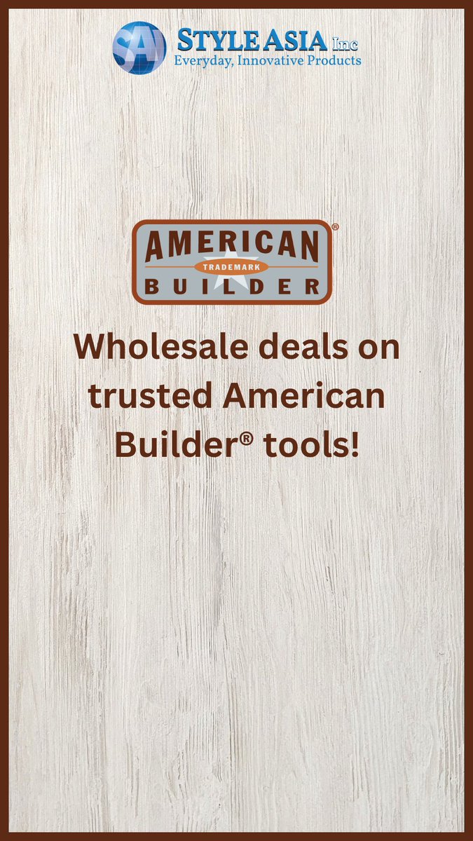 styleasia_Inc's tweet image. American Builder® – Trusted tools for home and auto.
Discover the full range - styleasia.net/product-catego…
#WholesaleTools #RetailInventory #AutoRepairTools #HomeFixEssentials #ShopWholesale #RetailSuccess #AmericanBuilder #StyleAsiaInc #USA