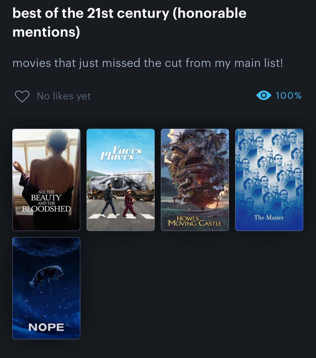 this was excruciating (and would probably change depending on the day) but here we are