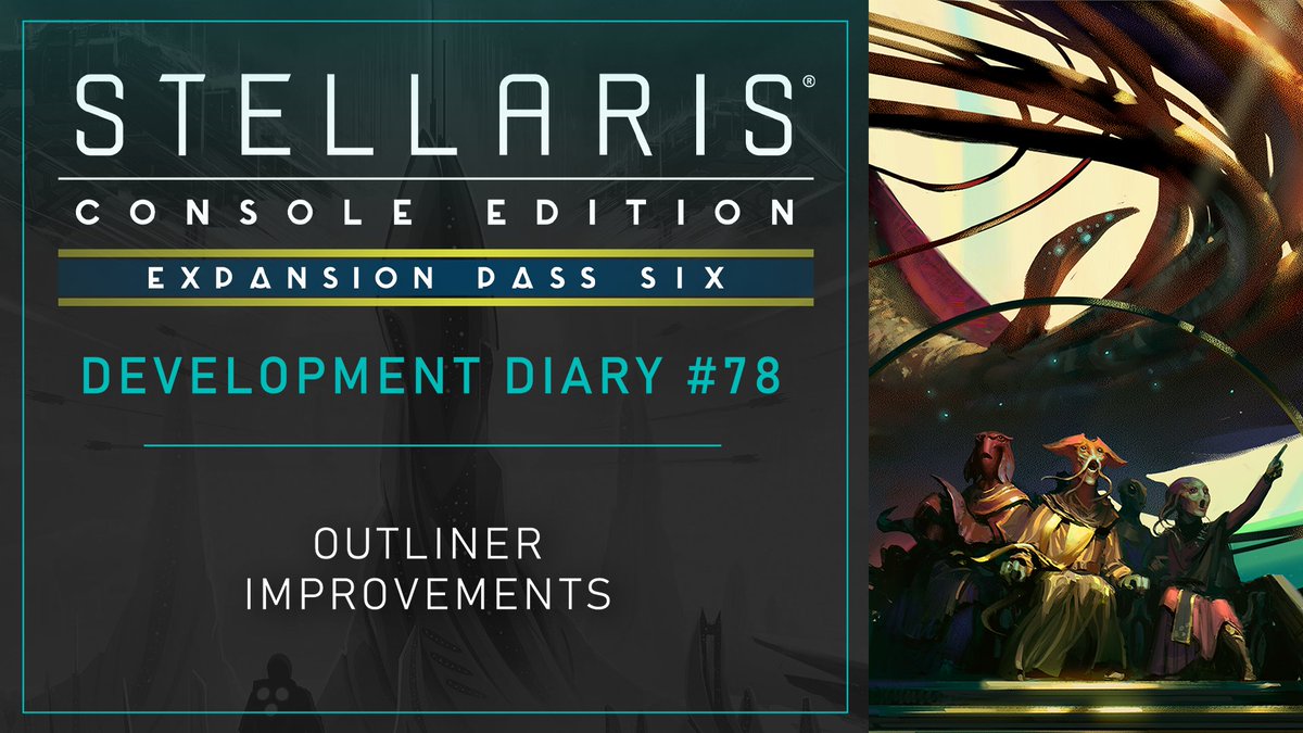 🚀 Console Edition community! 

Work on the next-gen version of Stellaris for Xbox Series X|S &amp; PS5 is warping full speed ahead: the certification process is now underway, and we've got shiny new Outliner improvements for you to review! 

pdxint.at/44CifmG