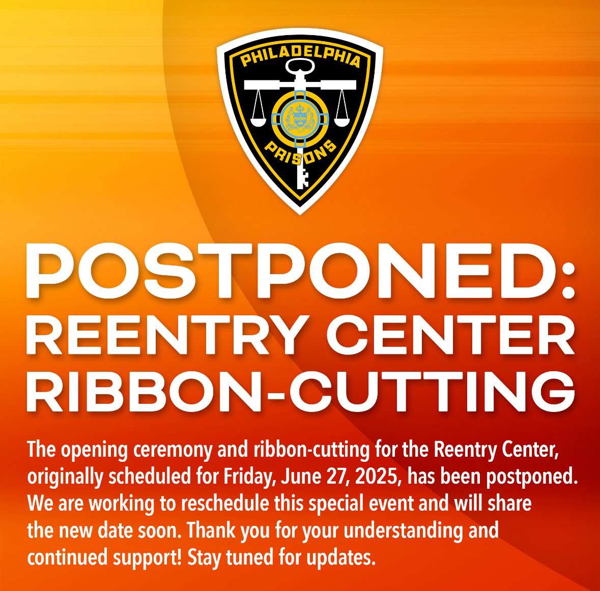 Philadelphia Department of Prisons (@phillyprisons) on Twitter photo 