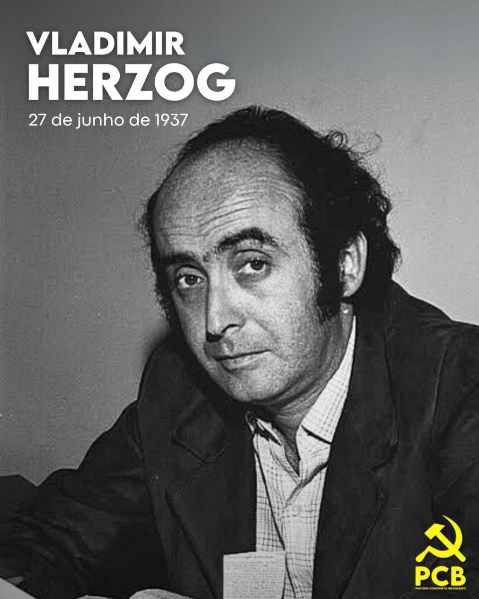 PCBpartidao's tweet image. Hoje se o Camarada Valdimir Herzog estivesse vivo, estaria completando 88 anos.
Camarada Vlado, presente!