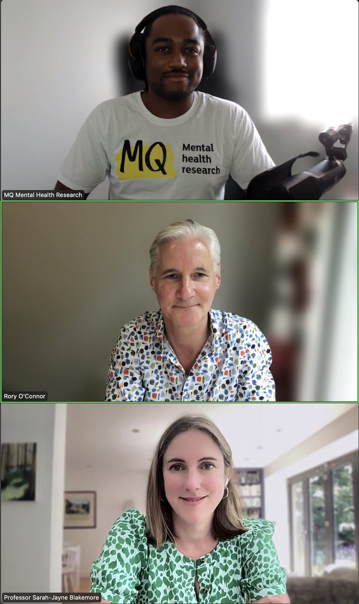 Rory O'Connor (@suicideresearch) on Twitter photo 👀Coming soon.
Another great episode in the metaphorical bag for the new season of our Open Mind podcast <a href="/MQmentalhealth/">MQ</a> - with <a href="/sjblakemore/">Prof Sarah-Jayne Blakemore</a> talking all things adolescence.
Why not sign up to the Open Mind podcast if you haven't already, so you don't miss this and any other 👀Coming soon.
Another great episode in the metaphorical bag for the new season of our Open Mind podcast <a href="/MQmentalhealth/">MQ</a> - with <a href="/sjblakemore/">Prof Sarah-Jayne Blakemore</a> talking all things adolescence.
Why not sign up to the Open Mind podcast if you haven't already, so you don't miss this and any other