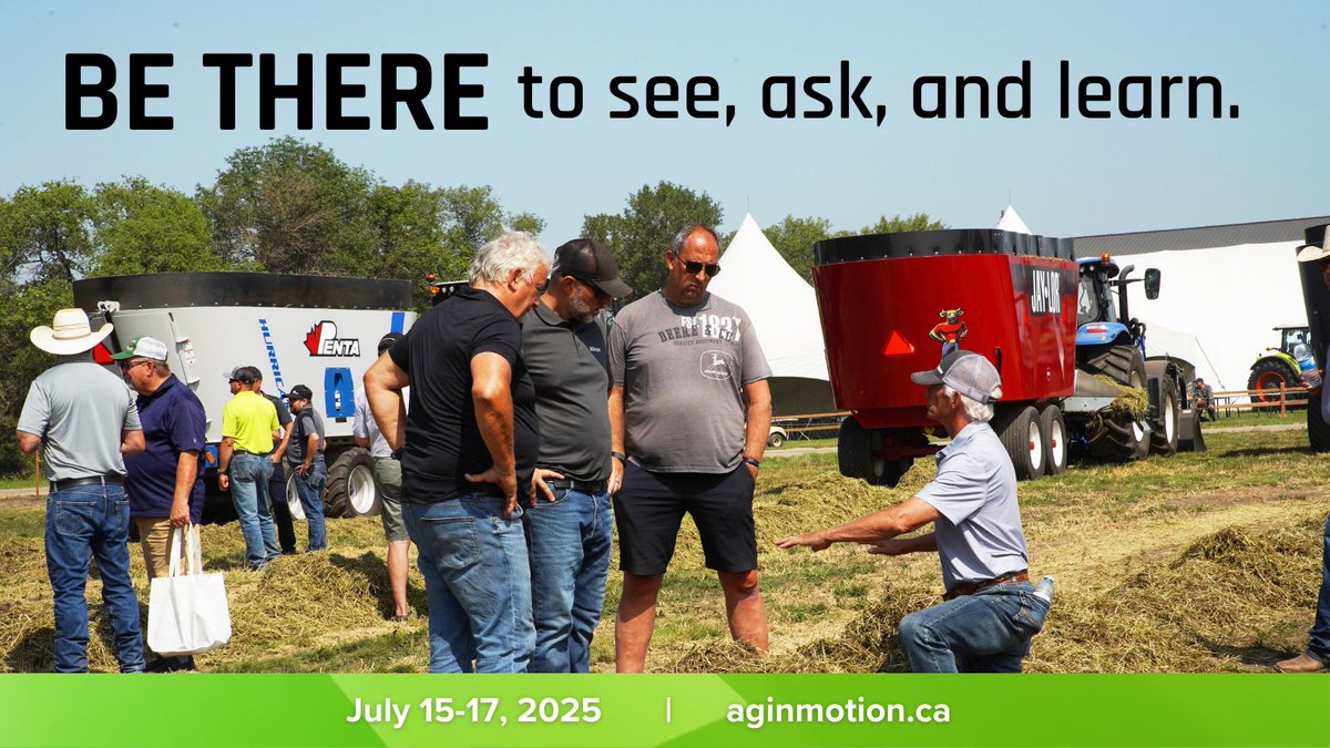 Ag in Motion (@aginmotion) on Twitter photo At Ag in Motion, the best lessons happen in the field. πΎ
π
 July 15-17, 2025
π Langham, Saskatchewan
ποΈ Secure your spot now
 vist.ly/3n7xayx
#aim25 At Ag in Motion, the best lessons happen in the field. πΎ
π
 July 15-17, 2025
π Langham, Saskatchewan
ποΈ Secure your spot now
 vist.ly/3n7xayx
#aim25
