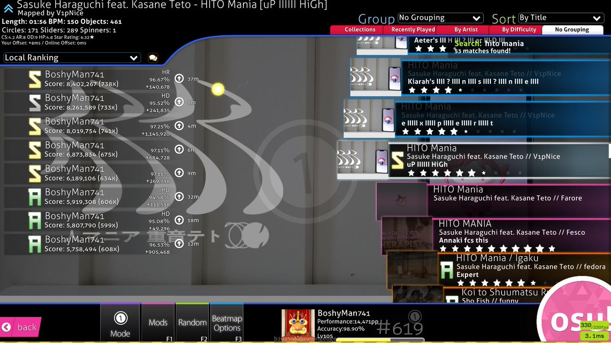 woke up and accidentally chose the worst timeline and didnt see it was ar8 until after i hr fcd