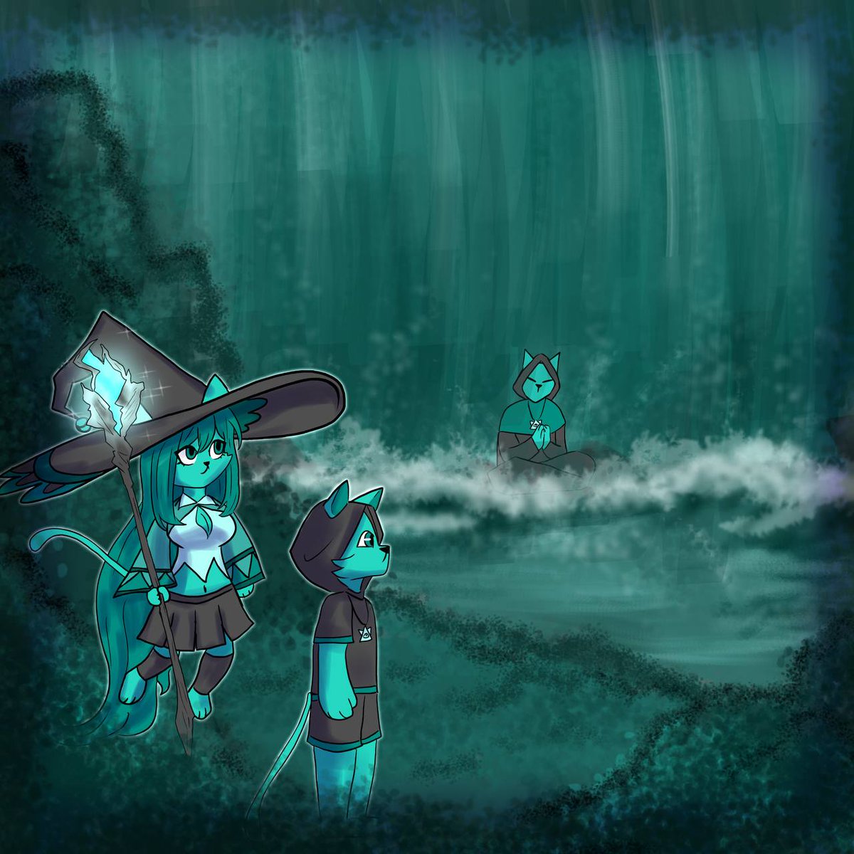 The Codex pulses as <a href="/Monoku_NFT/">Monoku</a>  enters the stream.
Cathulhu calls on the acolytes to recover Lost Paintings in the depths of Hyperliquid.

Catbal answers.