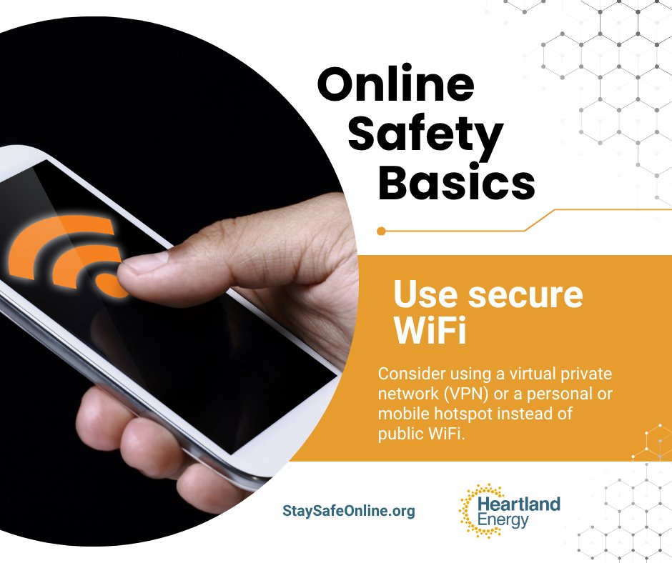 Stay safe online➡️Use secure WiFi.

Though convenient, public internet networks are risky. Use a VPN or personal hotspot instead, and avoid logging into sensitive accounts.

#InternetSafetyMonth👨‍💻 #cybersecurity #cybertips #staysafeonline

@staysafeonline