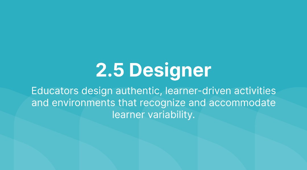 🚀 ISTE Educator Tip #5: As a Designer, create lesson plans that require students to express their ideas in multiple ways (i.e. through visuals, audio, and interactive features) to promote more in-depth articulation of their point of view.
