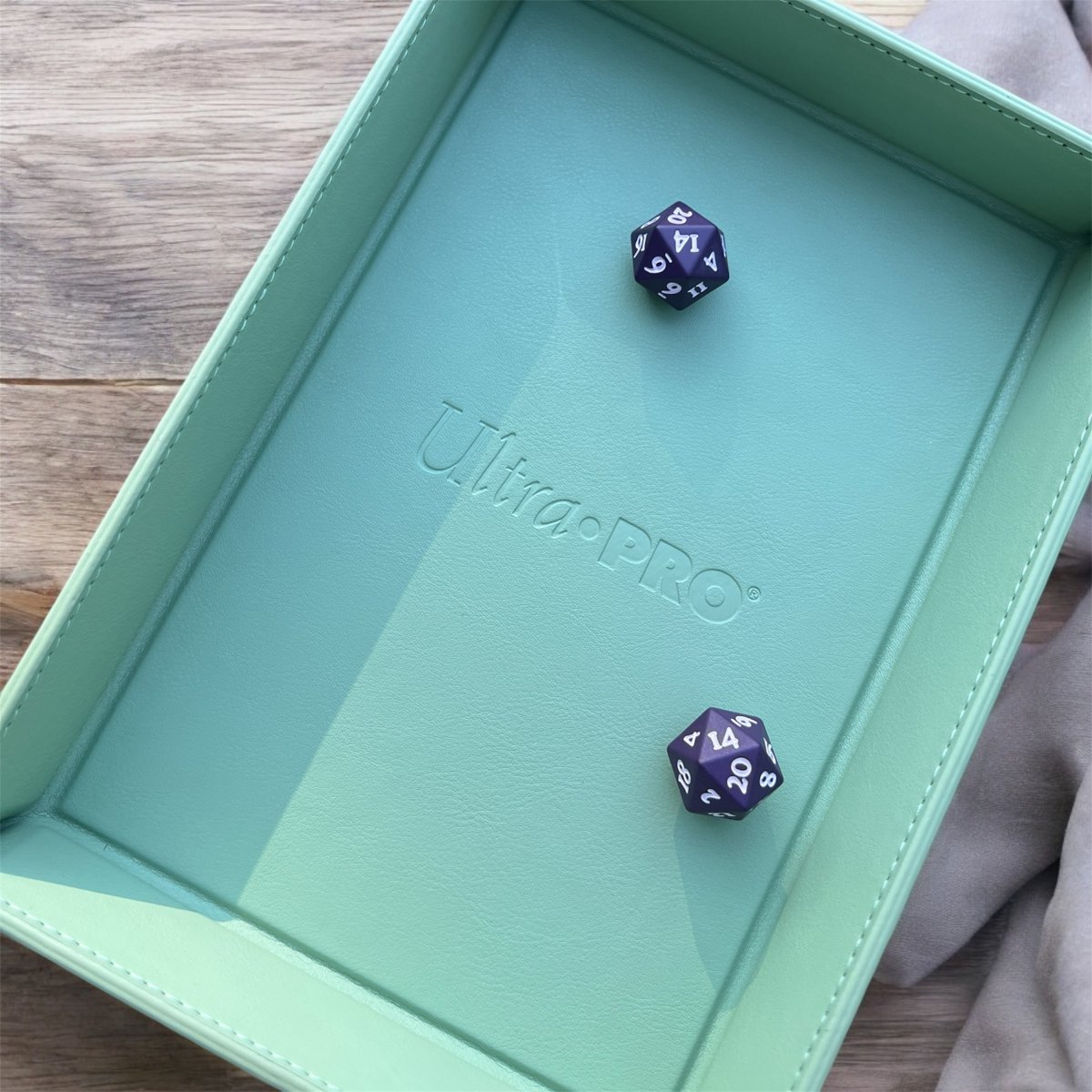 UltraProIntl's tweet image. Roll with serenity 🍵✨ Keep your rolls grounded and your game elevated with the all new Matcha Dice Tray. 🎲