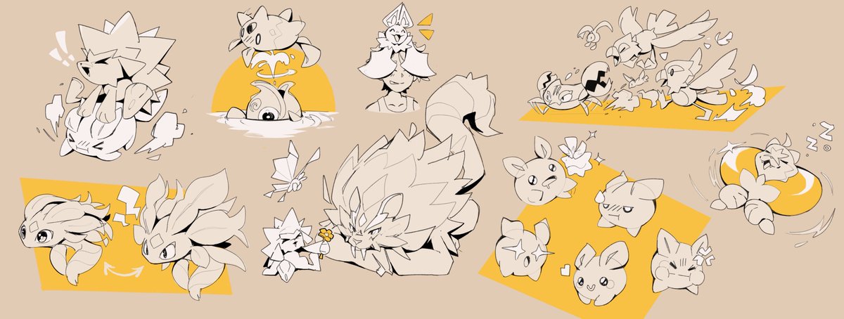 TomoEndlessBlue's tweet image. A day in the life of Tomo’s wild creatures🌿
#IndieDev #creaturedesign
