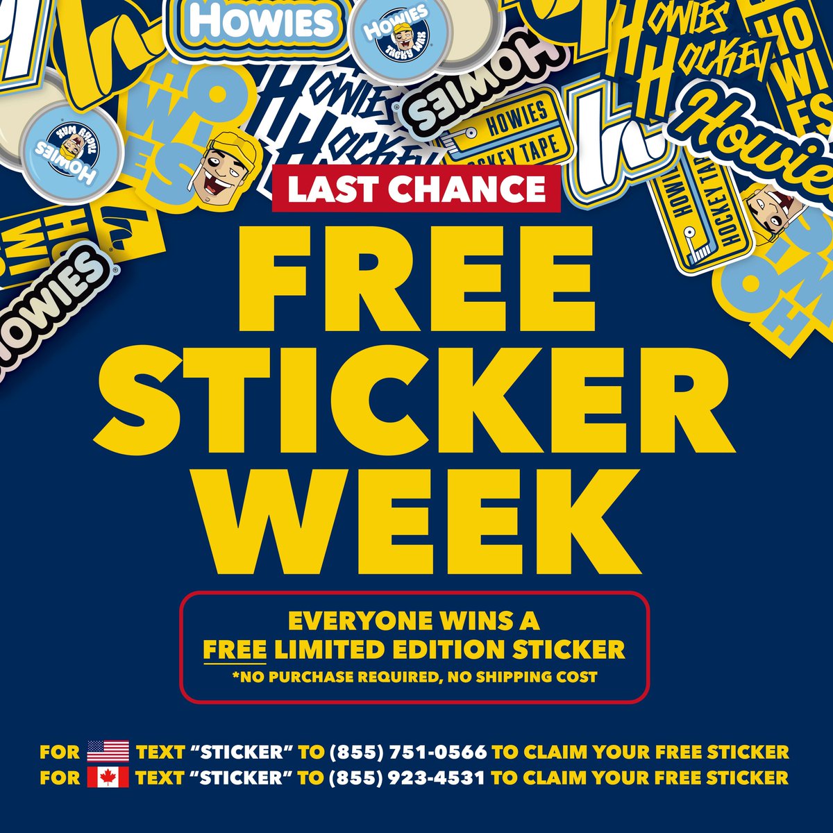 Last chance to claim your free sticker! Text "STICKER" to the number on the graphic, or click the link in our bio to get set up! No purchase necessary, no shipping fee! Stickers will arrive in 5-7 weeks! #StickWithTheBest