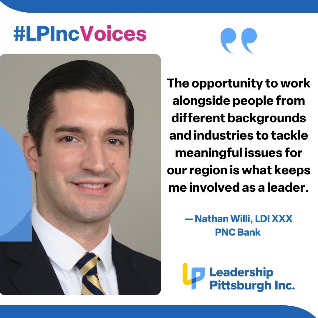 LPInc. Alumni gain opportunities through their program experiences that uniquely shape their journey as community leaders. Get inspired by the story of Nathan Willi LDI, XXX - <a href="/PNCBank/">PNC Bank</a> at loom.ly/EeIDUAk

#LPIncVoices #LPInc