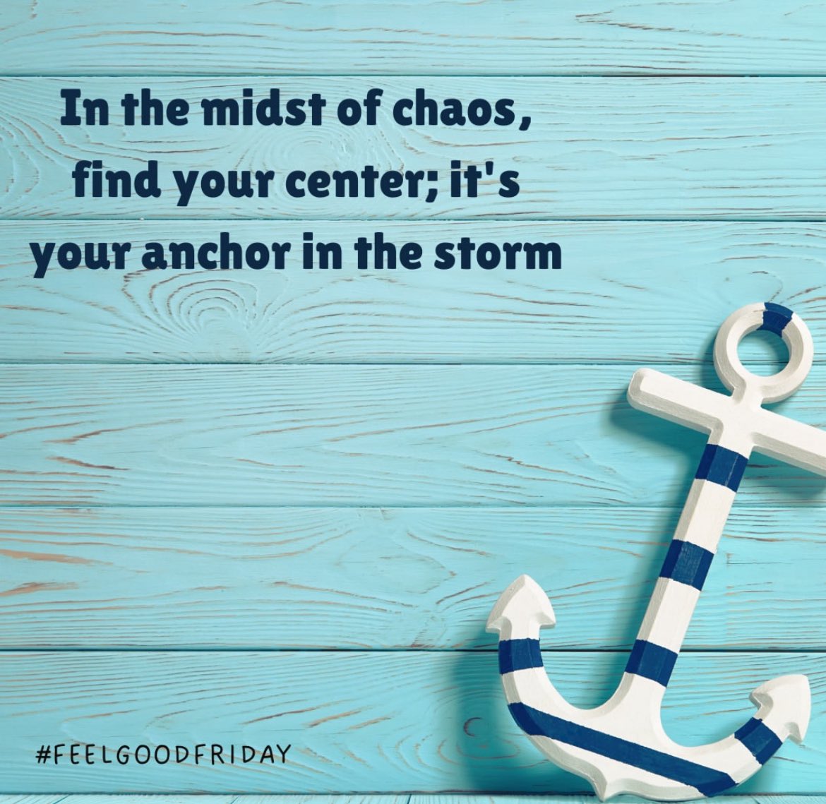 You don’t have to control the storm. You just have to anchor yourself to something steady—your breath, your purpose, your people. #FeelGoodFriday #TheCodeGreenCampaign