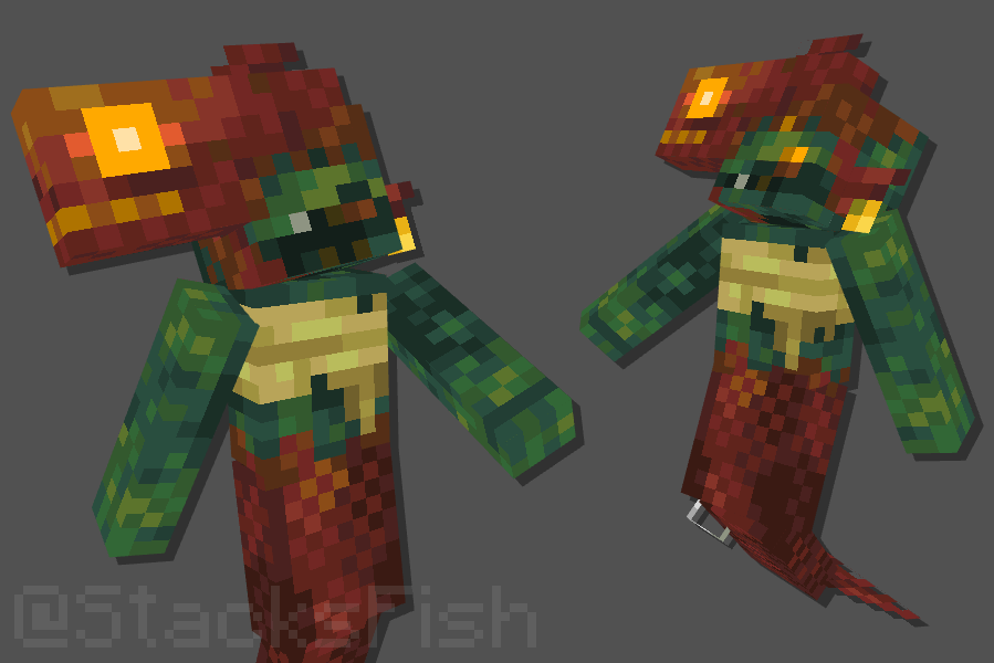 🧜‍♀️ Sirens for a future mod!
#minecraft #blockbench