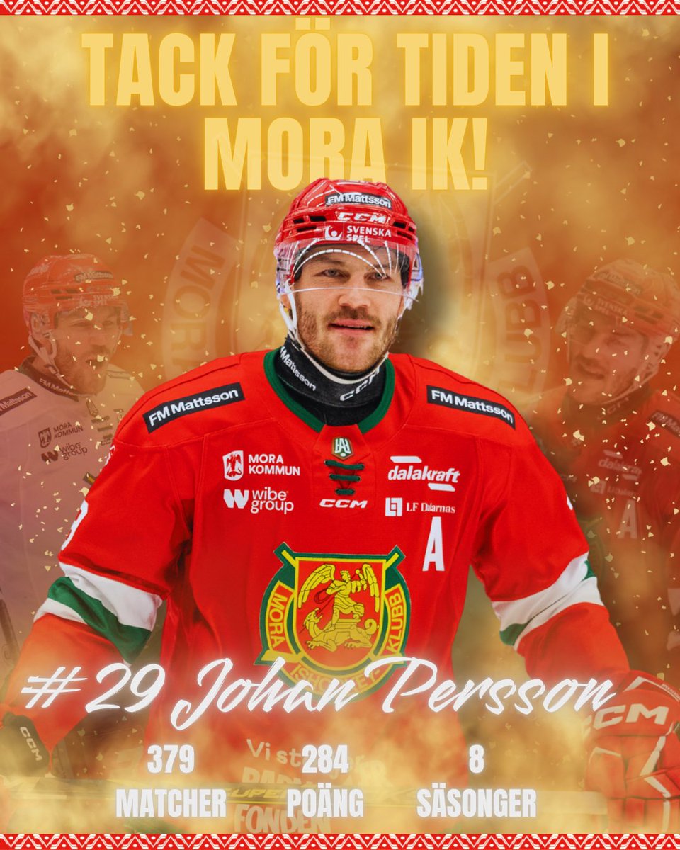Tack för tiden i Mora IK Johan Persson!❤️

Läs mer här: moraik.se/article/fmxasy…