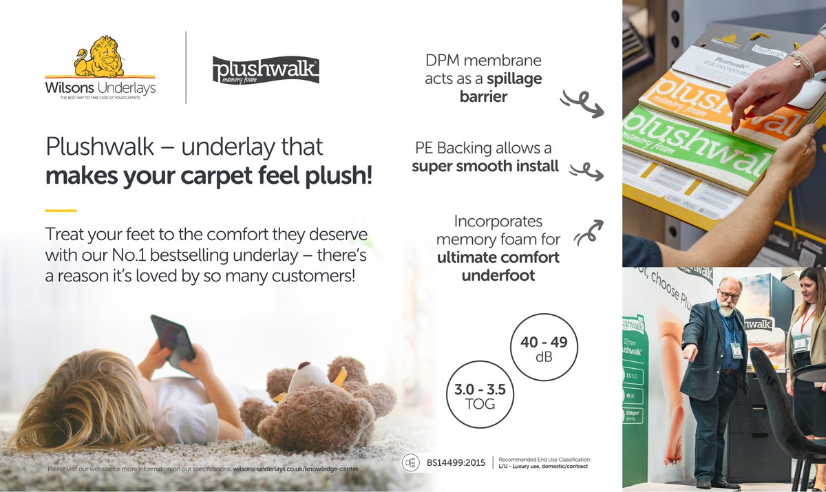 Plushwalk carpet underlay makes any carpet feel plush underfoot. Incorporating memory foam, with a PE backing which allows for a super smooth install. Customers keep coming back for the luxury that Plushwalk gives them.

#plushwalk #plushwalkunderlay #underlay #carpetunderlay